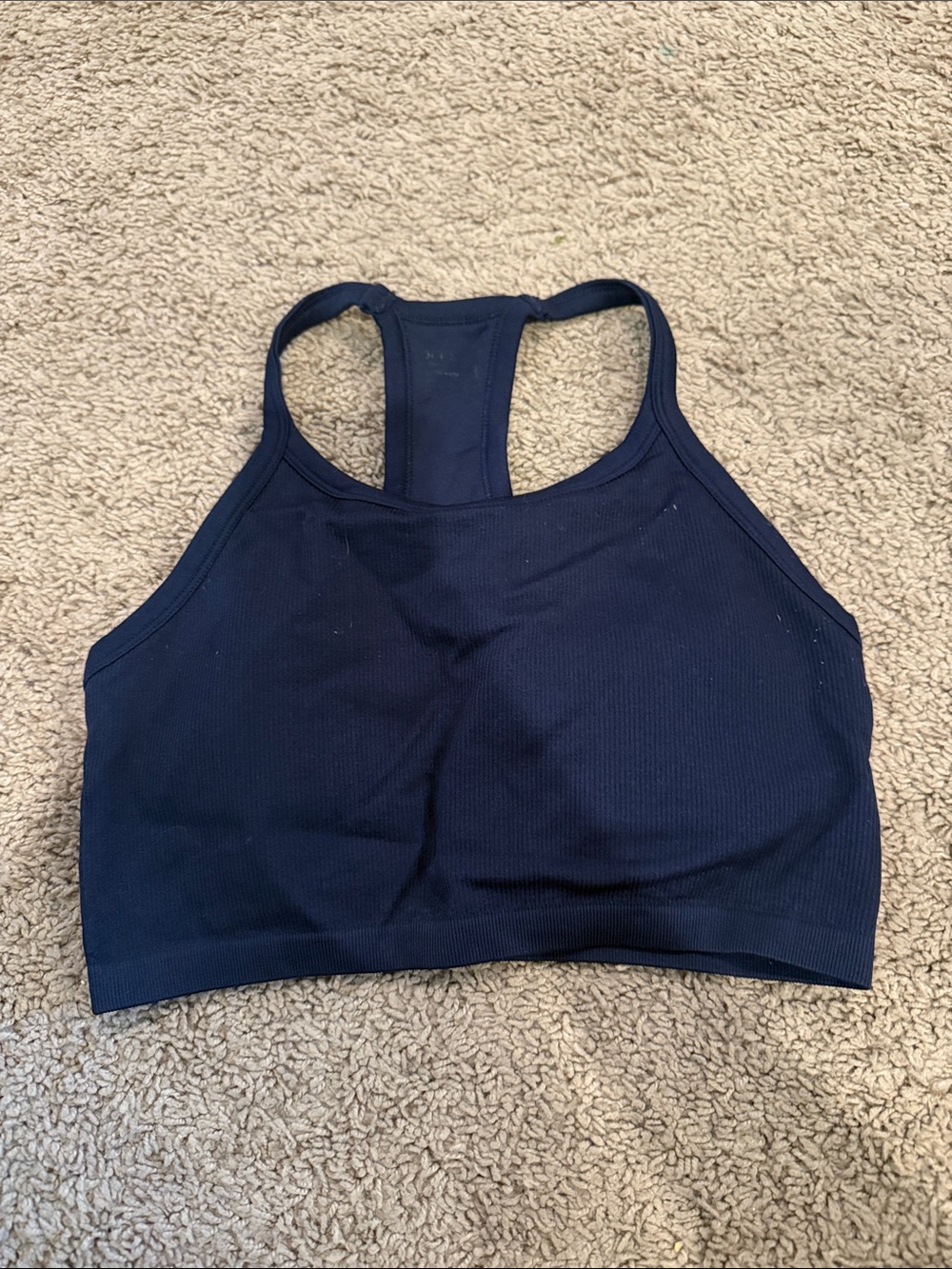 Navy Racerback Sports Bra-M